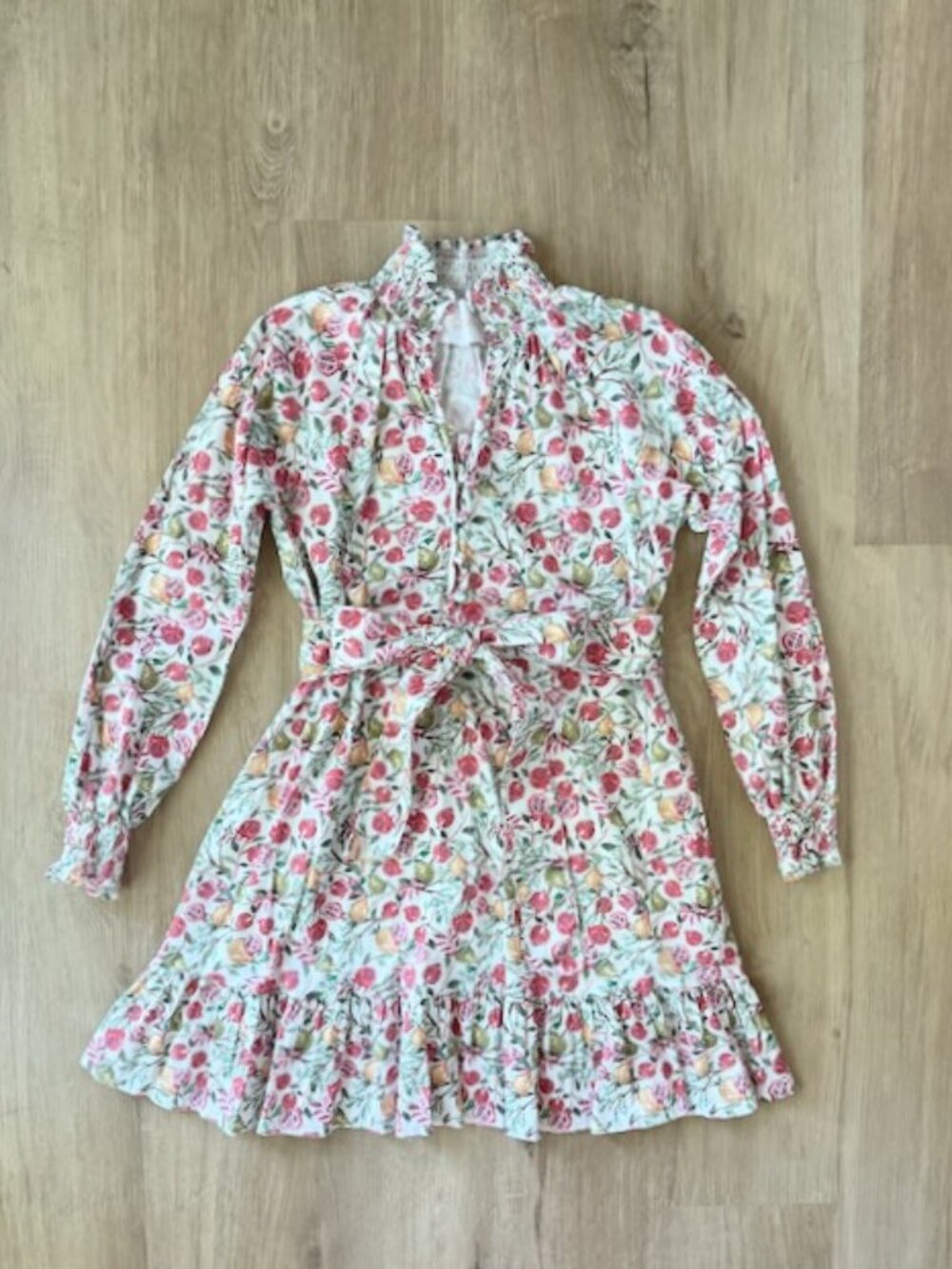 Dondolo Julie Dress XS White Pomegranate Smocked